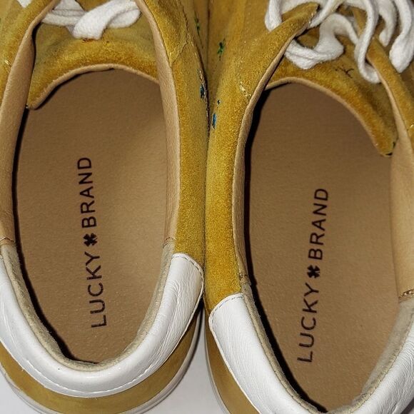 Lucky Brand Darleena Suede Sneakers Sz 9 - Picture 6 of 10